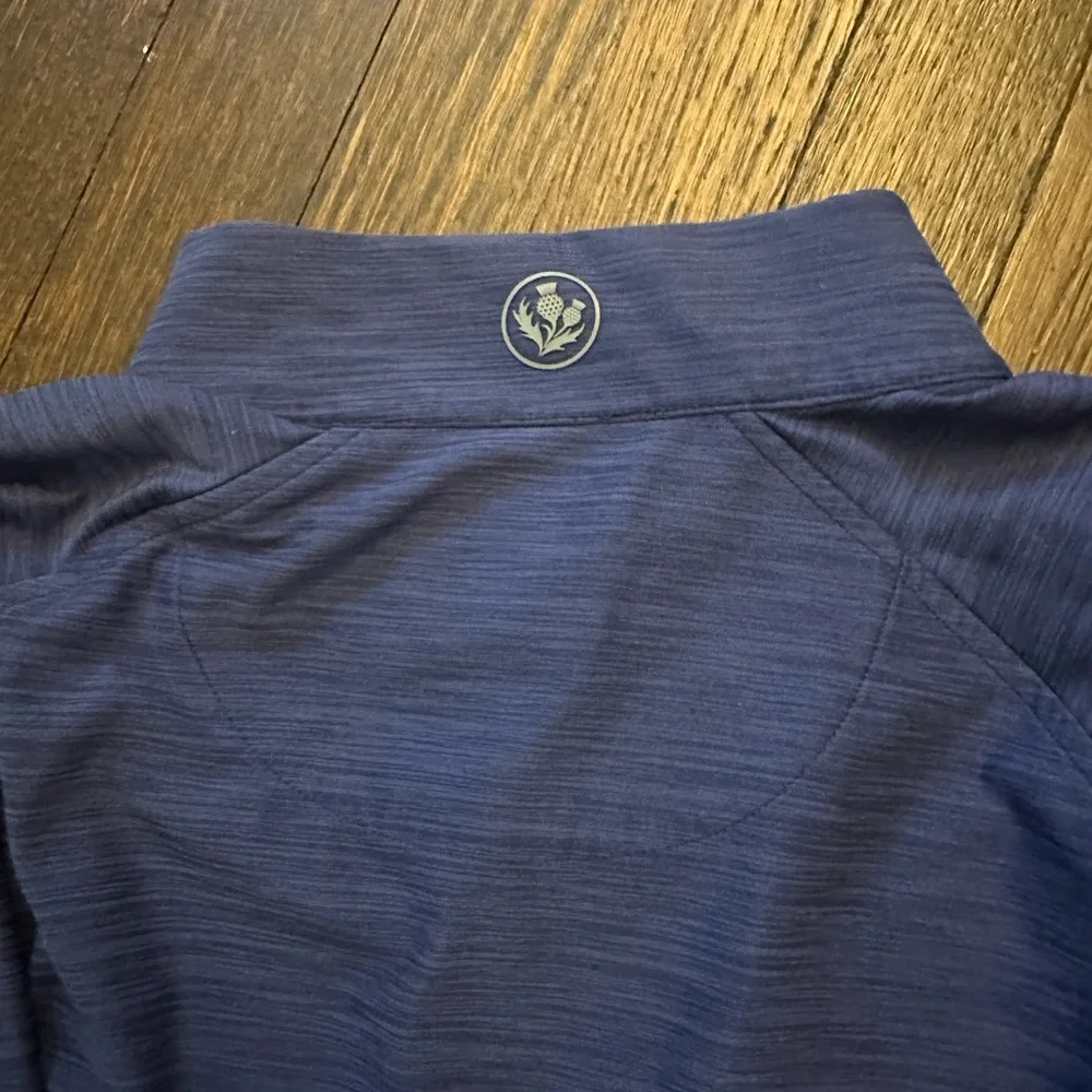 Men's Lightweight Half-Zip Shirt Jacket - Navy